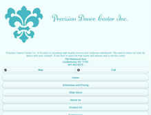 Tablet Screenshot of precision-dance.com